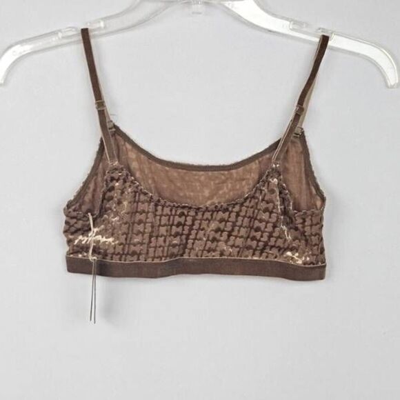 SKIMS LOGO FLOCKED BRALETTE NWT - Picture 4 of 9
